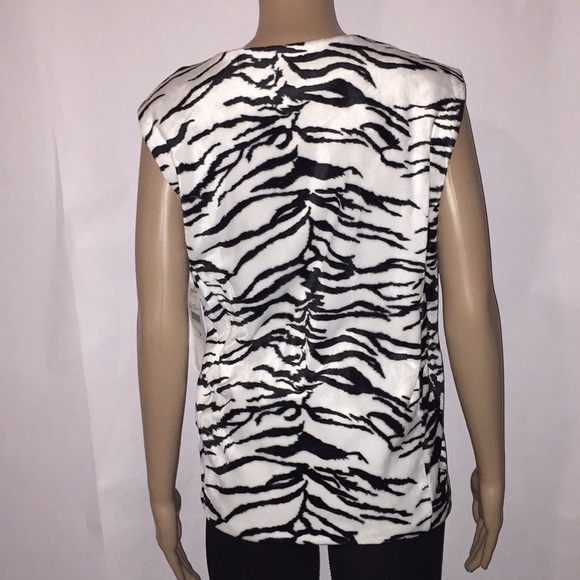 NWT zebra print vest Sz 1X - Picture 4 of 5